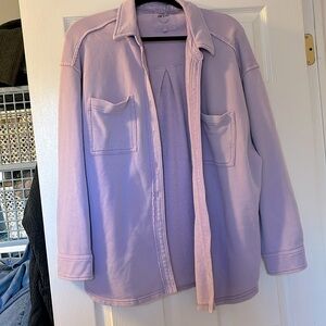 Aerie Lavender Button Down Shirt